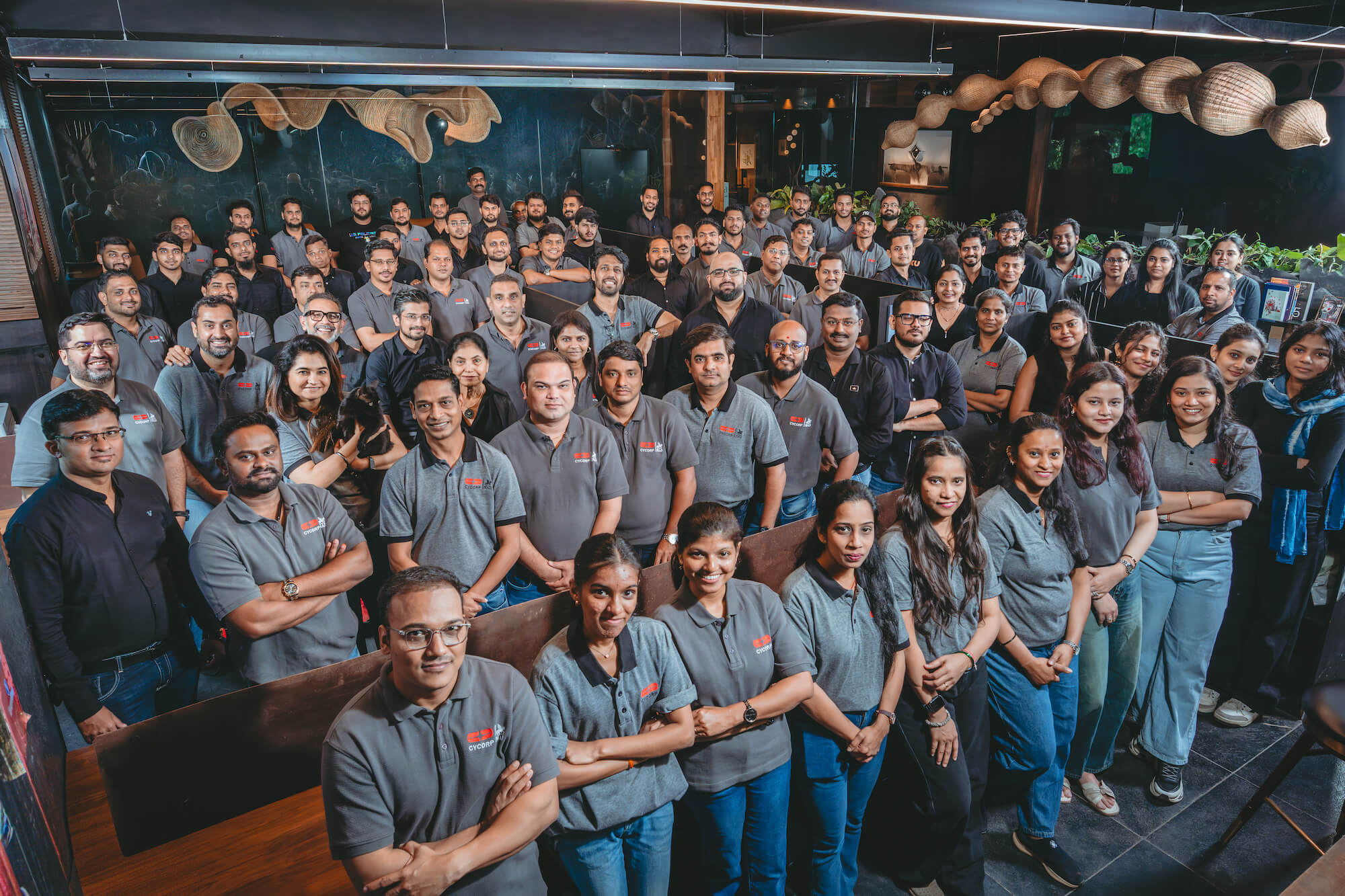 CY Corp and NAD team gathered in the Mumbai studio