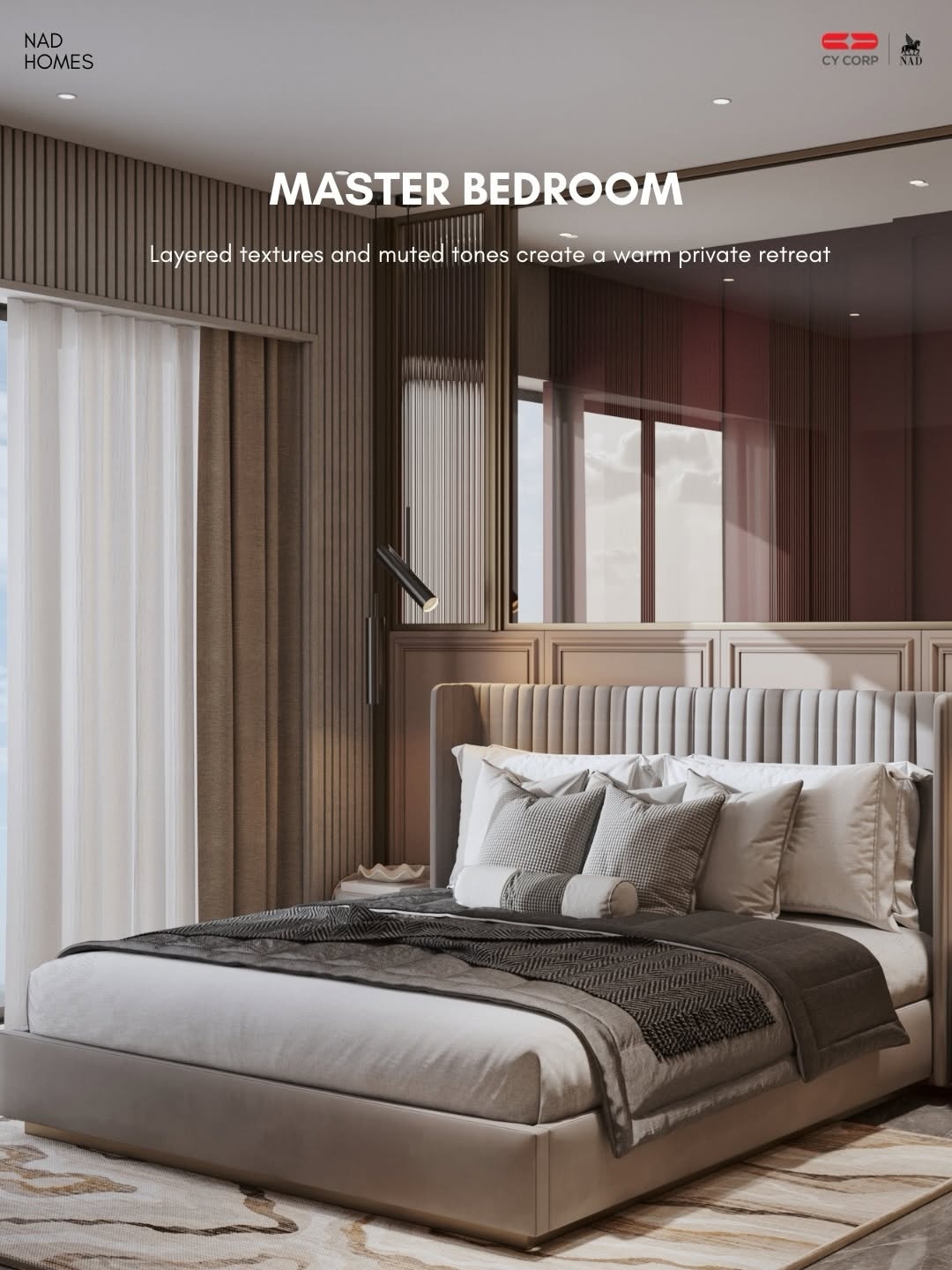 NA Designs master bedroom