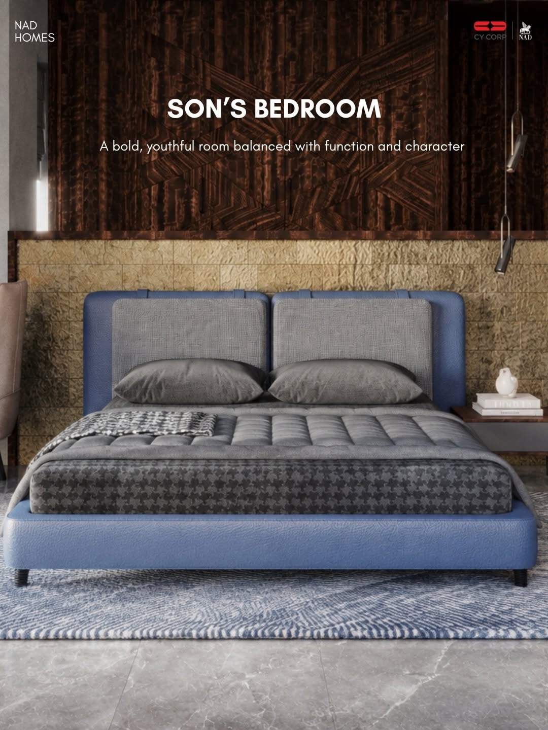 NA Designs son's bedroom